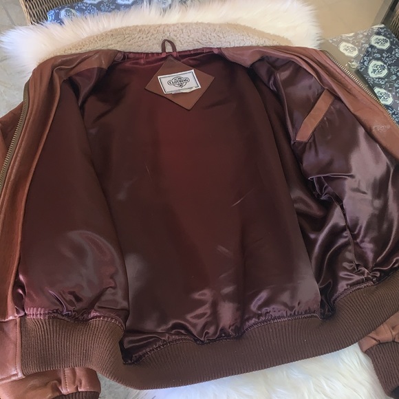 ACME x Bugs Bunny Leather Jacket Brown Size M - Picture 12 of 16